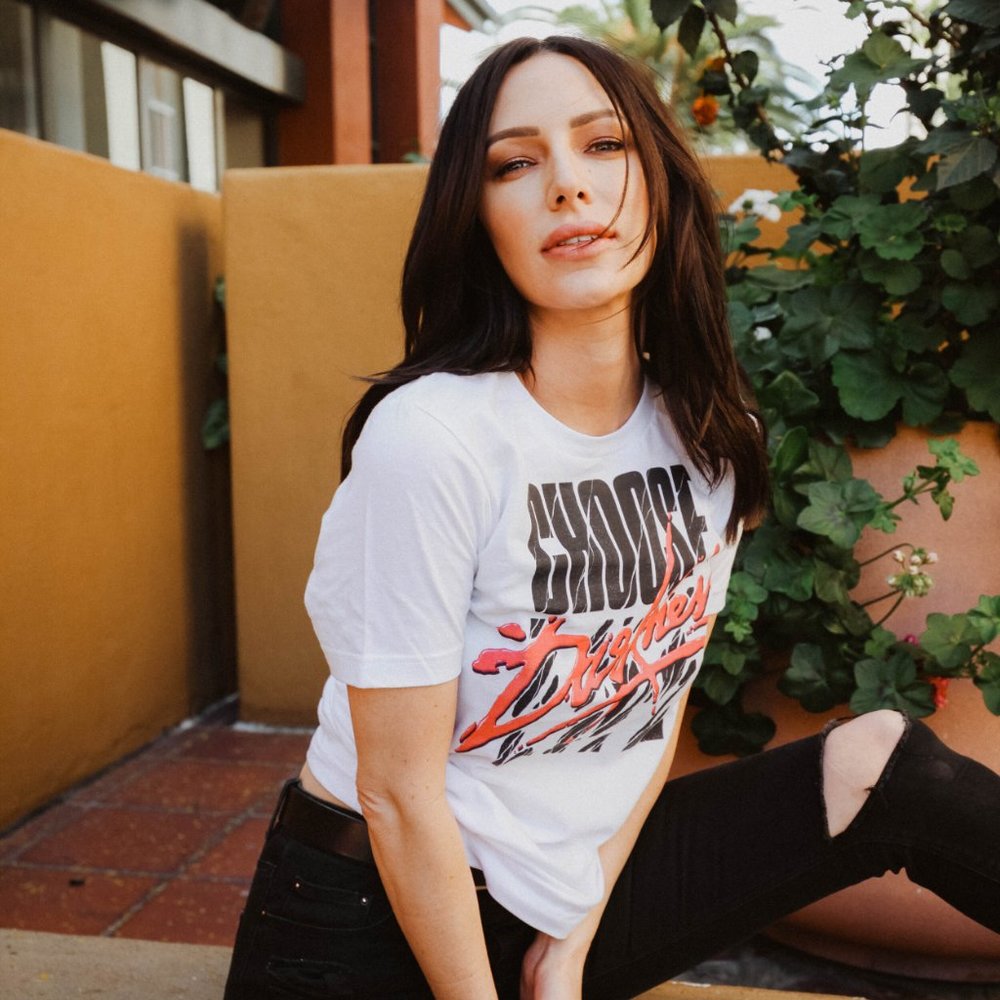 Neon Retro White Black Pink Shirt Graphic